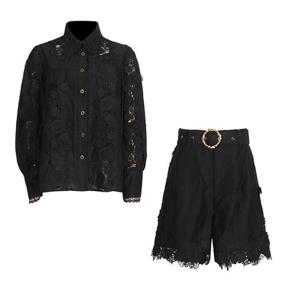 Elegante Polo-Kraag Borduurwerk