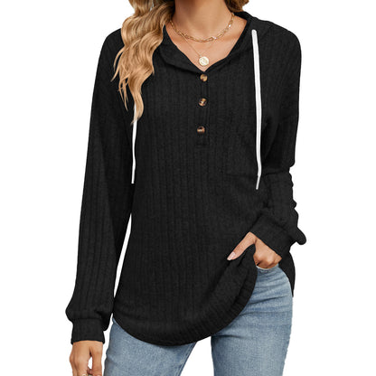 Knopjes Capuchon Trui met Zakken